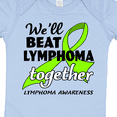 thumbnail image 4 of Inktastic We'll Beat Lymphoma Together Lymphoma Awareness Boys or Girls Baby Bodysuit, 4 of 5