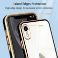 thumbnail image 5 of Case Compatible with iPhone Xr Crystal Clear Transparent Design Back Bumper Shockproof Slim Fit Soft TPU Silicone Protective Phone Case Cover for iPhone Xr, Black, 5 of 7