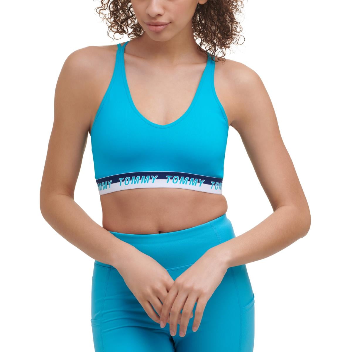 TOMMY HILFIGER Intimates 8 Pack Turquoise Spandex Blend Everyday Sports Bra  L