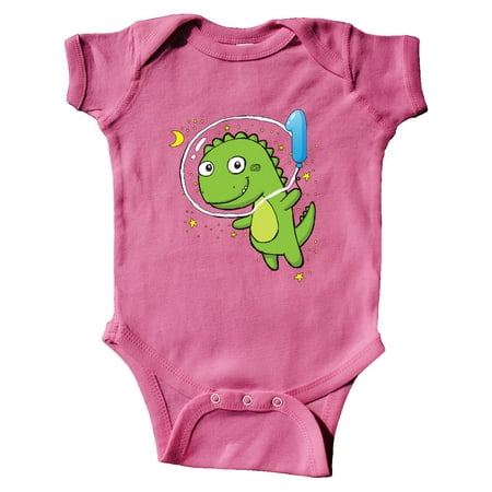 

Inktastic Dinosaur Astronaut 1st Gift Baby Boy or Baby Girl Bodysuit
