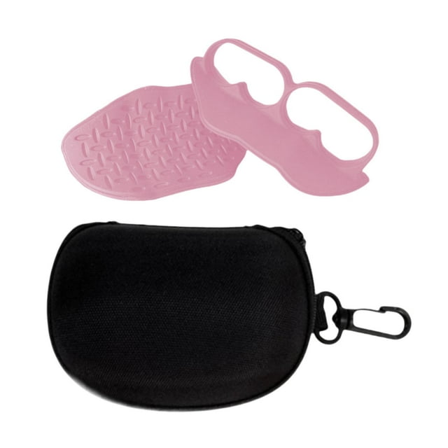2 piezas de levantamiento de pesas Guantes de gimnasia Guantes de entrenamiento flexible sin deslizamiento Protecciones manuales para el entrenamiento Rosa