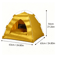thumbnail image 3 of Portable and foldable outdoor shade cat tent dog tent, XL Size Green Fold‑Up Pet Bed Tent, Durable Oxford Fabric Pet House for Large‑Size Pets, 3 of 5