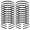 Black, variant on 20 Pack Bulk 7 MM Thin Silver Black Plain Blank Hard Wire Metal Headbands Base Hair Bands Clasps Tiara DIY Crafting Accessories for Women (Silver)