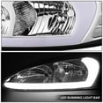 thumbnail image 5 of DNA Motoring For 04-08 Pontiac Grand Prix LED DRL Chrome Clear  Corner Headlight Lamps Pair, 5 of 8