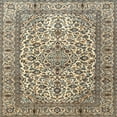 thumbnail image 1 of Ahgly Company Indoor Square Traditional Brown Persian Area Rugs, 5' Square, 1 of 6