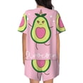 thumbnail image 3 of Bingfone Cute Avocado Print Pajamas Sets for Women Soft Short-Sleeved Pjs with Lounge Shorts Two Piece Sleepwear, 3 of 8