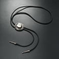 thumbnail image 3 of tamizeot Retro Rope Bolo Tie For Men Suitable For Daily Wear Fine Workmanship And Delicate Details Alloy Bolo Deep coffee colored wolf head, 3 of 6