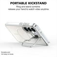 thumbnail image 3 of ELEHOLD Case for Samsung Galaxy S25, Gradient Magnetic Case with Camera Lens Kickstand,White, 3 of 7