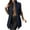 Black, variant on Ltctricy Women's Quilted Vest Lightweight Fall Winter Padded Puffer Outerwear Oversized Zipper Sleeveless Jackets Down Coats