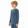 thumbnail image 2 of Unisex Kids 100% Merino Wool Base Layer Top Thermal Underwear Shirt for Girls and Boys, 2 of 7