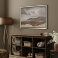 thumbnail image 4 of IDEA4WALL Framed Canvas Wall Art Moody Mountain Horizon Abstract Earth Tone Landscape Print Rustic Valley Digital Artwork Scenic Relax/Calm Cool for Living Room, Bedroom, Office - 16"x24" White, 4 of 5