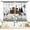 Farmhouse-04, variant on Eucalyptus Leaves Curtains, Boho Floral Birds Print Farmhouse Window Treatments Country Green Plants Botanical Blackout Drapes for Bedroom Living Room Kitchen 2 Panel Sets, 40x28 Inch