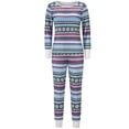 thumbnail image 1 of Ensemble de Pyjamas de Noël pour Femmes, Hauts à Col Rond Imprimés de Noël, Pantalons, Vêtements de Nuit, Tenue de Nuit, Pjs, 1 of 3