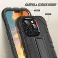 thumbnail image 7 of Casetego for iPhone 14 Pro Case with Kickstand, 3 in 1 Heavy Duty Hybrid Shockproof Silicone Protective Cover Military Grade Rugged Case for Apple iPhone 14 Pro, Black, 7 of 7
