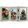 thumbnail image 1 of Americanflat Hinged 3 Picture Frame 4X6 With Shatter-Resistant Glass - Signature Collection - Foldable Picture Frame For Tabletop Display - Driftwood, 1 of 5