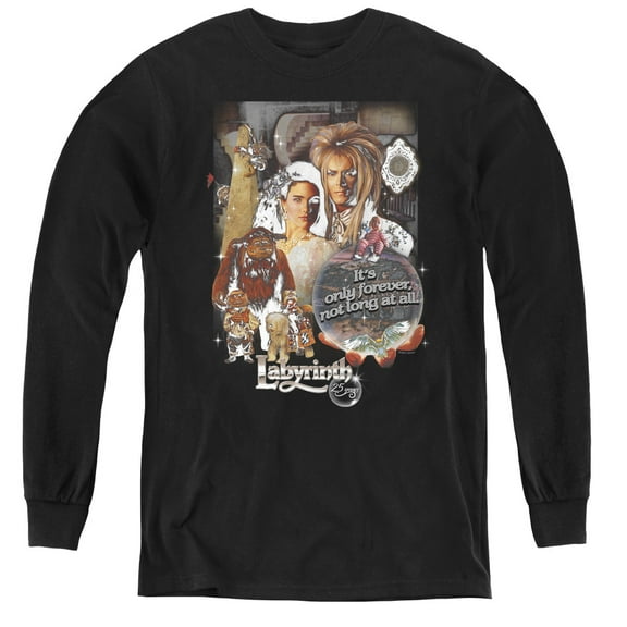 Labyrinth 25 Years Of Magic Youth Long Sleeve T-Shirt Black