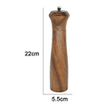 thumbnail image 2 of Molinillo de sal y pimienta - Molinillos de sal y pimienta de madera de acacia ajustables con núcleo de molienda de cerámica, 2 of 6
