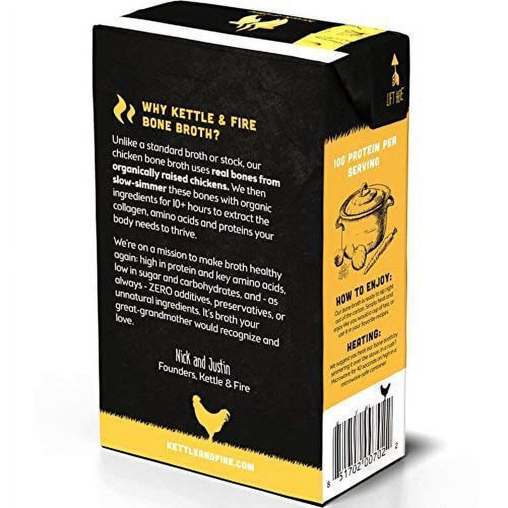 Kettle & Fire Bone Broth Chicken 16.2 fl oz Pack of 4