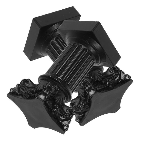 WORGEOUS 2 Pcs Candle Holders for Pillar Candles Stand Candlesticks Sconce Black