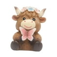 thumbnail image 2 of CoudarTitie Spring Highland Cow Statue Animal Sculpture Home Decoration Realistic Chic Resin Style D, 2 of 9