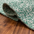 thumbnail image 5 of Super Area Rugs Farmhouse Braided Rug Cotton Kitchen Reversible Carpet Light Green & White, 2' X 6' Rectangle, 5 of 5