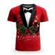 thumbnail image 2 of Camiseta divertida de Navidad para hombre, traje falso, tendencia de Hip Hop, ropa de calle Harajuku, Tops casuales Unisex, camisetas de Año Nuevo X'mas, 2 of 3