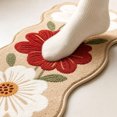thumbnail image 4 of Darzheoy Vintage Runner Rug, Floral Scalloped Floor Mat, Decorative Indoor Accent Area Carpet, for Living Room Hallway Kitchen Bedroom, 4 of 6
