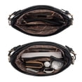 thumbnail image 4 of Bolso de mano Montana West Hobo de piel vegana ajustable negro, 4 of 5