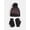 BLACK, variant on Girls Velvet Sequin Hat and Glove Set, Pink