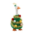thumbnail image 2 of 7 Inch Christmas Tree Desk Goose Outfit, Holiday for Mini Goose Statue, Home & Office Desktop Decoration, Cute Shelf Display Accessory for Autumn & Christmas Party, 2 of 7