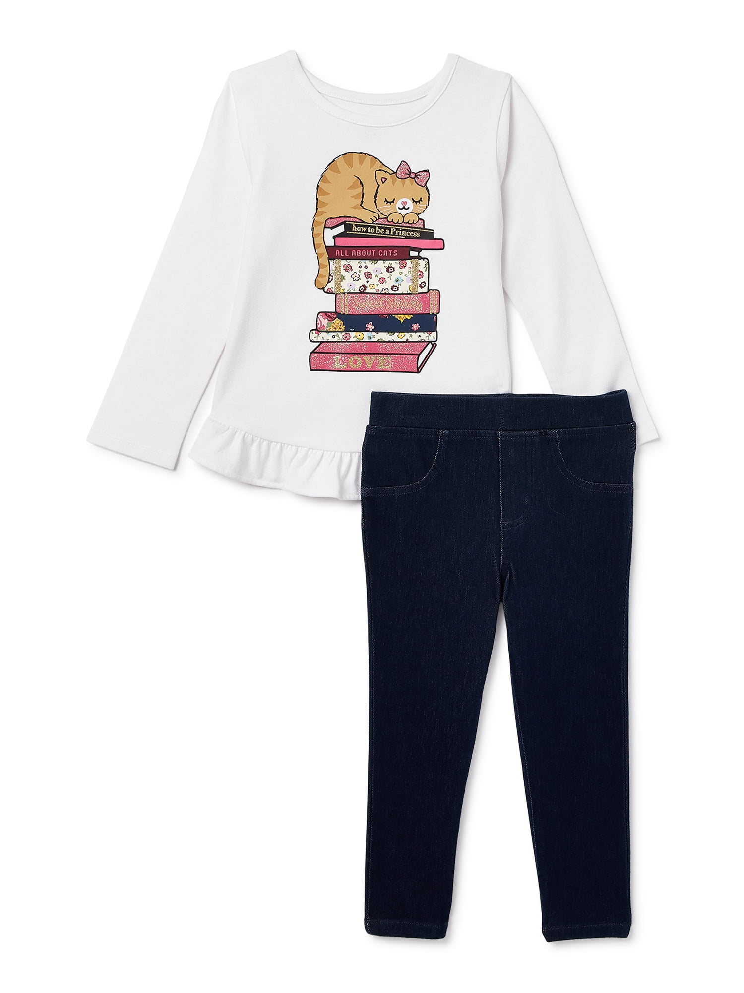 Garanimals Toddler Girls’ Mix & Match Outfits Kid-Pack, 8-Piece, Sizes 12M-5T