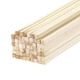 thumbnail image 1 of Palitos de madera cuadrados, 20"x5/32"x5/32" varilla sin terminar de madera dura para manualidades DIY, 40 piezas, 1 of 5