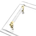 thumbnail image 5 of Wildnix Modern Acrylic Bathtub Caddy Tray with Raised Baffle and Practical Handles, Clear and Gold Color, Waterproof, , and Easy to Clean for Bathroom Organization, 5 of 6