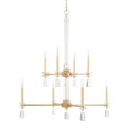 thumbnail image 2 of 419781CG-Capital Lighting-Milan - 2-Tier Chandelier 8 Light Capital Gold Steel - in Transitional, 2 of 2