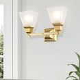 thumbnail image 2 of Livex Lighting Mission 2 Bath Light in Polished Brass, 2 of 12