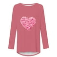 thumbnail image 4 of Aqestyerly Chandail Décontracté pour Femmes Imprimé Saint-Valentin Manches Longues Col Rond, 4 of 4