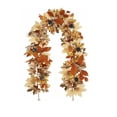 thumbnail image 2 of Fall Decorations, Hanging Outdoor Decor, Porch Decorations Outdoor, Halloween Decorations Outdoor, 79 Inch Artificial Fall Maple Leaf Pine Cone Vine Garland, Suitable for Front, 2 of 8