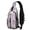 Halloween Ghost Fox Purple Pattern, variant on Halloween Ghost Coffin Orange Pattern Sling Backpack, Travel Shoulder Pack with Earphone Port, Multi Pocket Design Gift Ideas for Travel Shopping