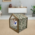 thumbnail image 3 of Floral Pet House, Negative Exposure Effect Blossomed Pinkish Anemone Plant Overlapped Lobed Leaves, Outdoor & Indoor Portable Dog Kennel with Pillow and Cover, 5 Sizes, Multicolor, by Ambesonne, 3 of 5