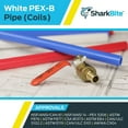 thumbnail image 5 of SharkBite U860W25 PEX Pipe 1/2 Inch, White, Flexible Water Pipe Tubing, Potable Water, Push-to-Connect Plumbing Fittings, 25 Feet Coil of Piping, 5 of 5