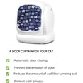 thumbnail image 5 of Curtain for Self Cleaning Cat Litter Box, Reduces Cat Litter Bounce, Stops Odors from The Litter Box Self Cleaning, Large-Diameter Trays Also Suitable.(Bluecat), 5 of 8