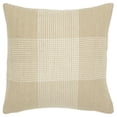 thumbnail image 1 of HomeRoots 403314 Beige & White Plaid Pattern Throw Pillow, Natural, 1 of 1