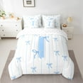 thumbnail image 2 of Castle Fairy 7-Piece Initial I Bow Queen Bedding Comforter Set, 2 of 8