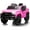 Pink, variant on EastVita 12V Ride on Car Off-road Vehicle Kids Ride on Truck Toddler Electric Vehicles Toys with Remote Control USB MP3 LED Lighting Large Toy Car