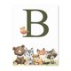 thumbnail image 3 of Impresiones de guardería de bosque, animales del bosque, ciervo, conejo, oso, zorro, arte de pared personalizado, pintura en lienzo, póster, imágenes de pared, decoración de habitación de niños, 3 of 5