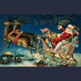 thumbnail image 3 of CafePress - Vintage Santa Sleigh Kids Sweatshirt - Kids Sweatshirt, Youth Crew Neck Sweatshirt, 3 of 4