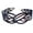 blue, variant on Parcelona French Swirls Wide Light Non-Brittle Celluloid Shell Hair Headband
