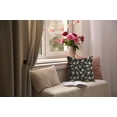thumbnail image 2 of Vintage Flower Pillow Covers 18x18 Set of 2 Rustic Old Style Cute Small Daisy Floral Black Cream Decorative Throw Pillows Outdoor Farmhouse Bird Pillow Covers, 2 of 6