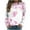 P, variant on Luxalzxs Breast Cancer Awareness Sweatshirt for Women Pink Ribbon Print Breast Cancer Survivor Pullover Crewneck Sweatshirt