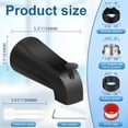 thumbnail image 5 of Universal Bathtub Tub Spout with Diverter, Fits 1/2" Slip-Fit Copper Pipe and 1/2" IPS & 3/4" IPS Thread Connections, Bathroom Bathtub Faucet with Adapters and Hex Wrench, (Matte Black), 5 of 8